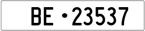 Truck License Plate